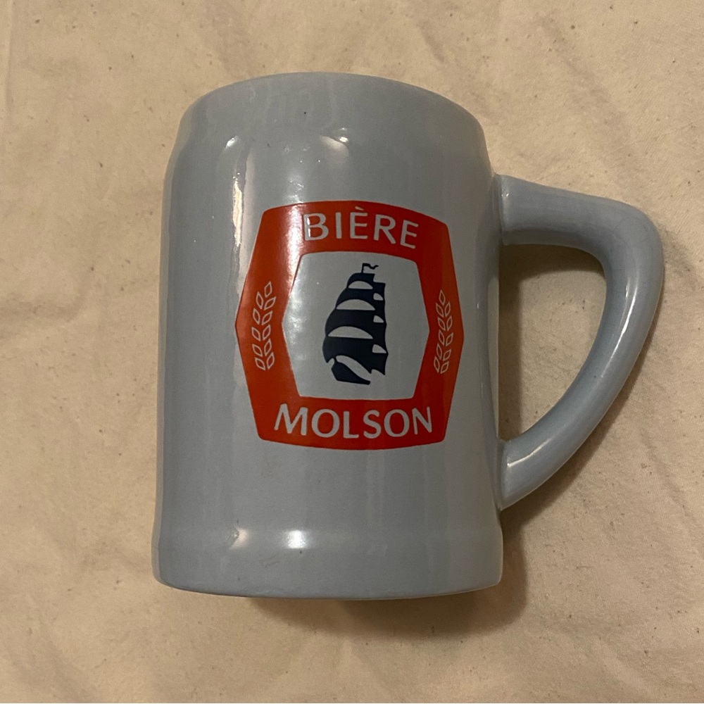Molson beer stein French edition “Biere Molson”
